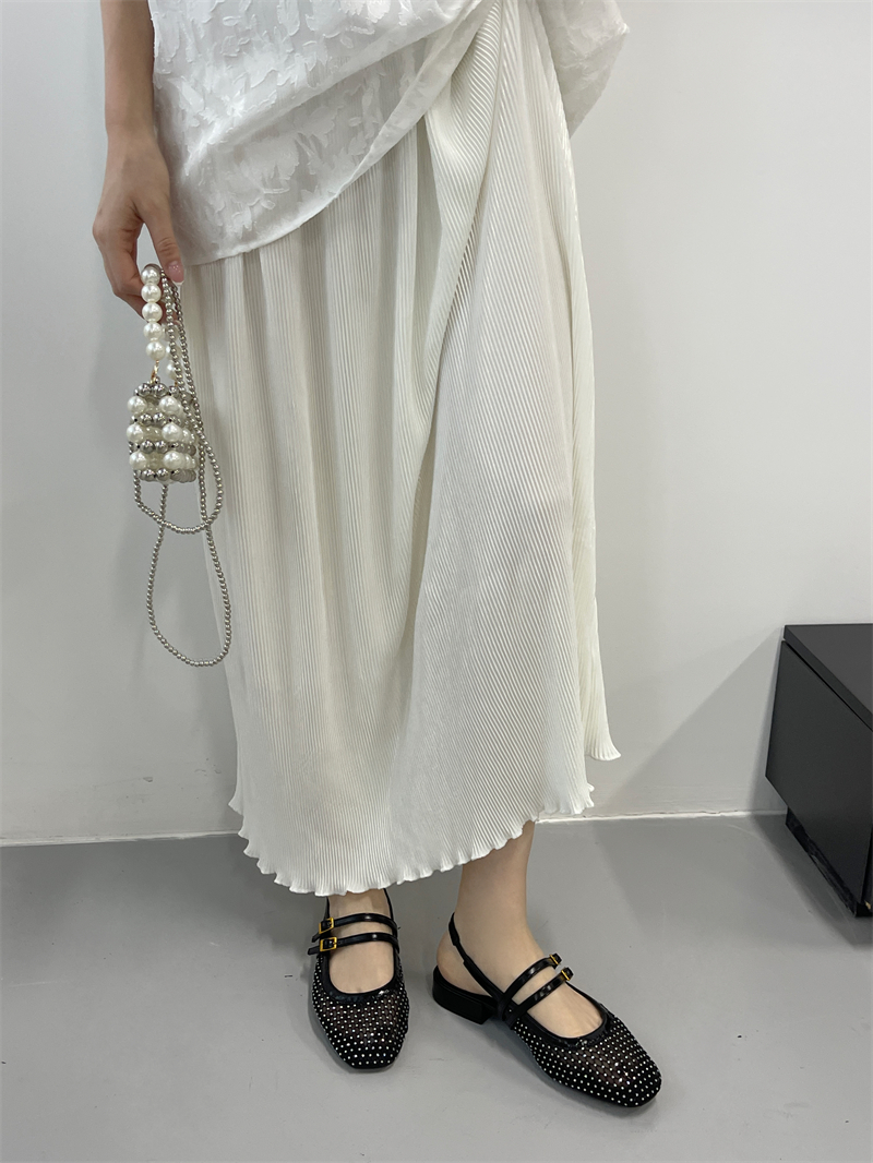 2025 New Arrival Closed Toe Hollow Out Half Slippers for Women
