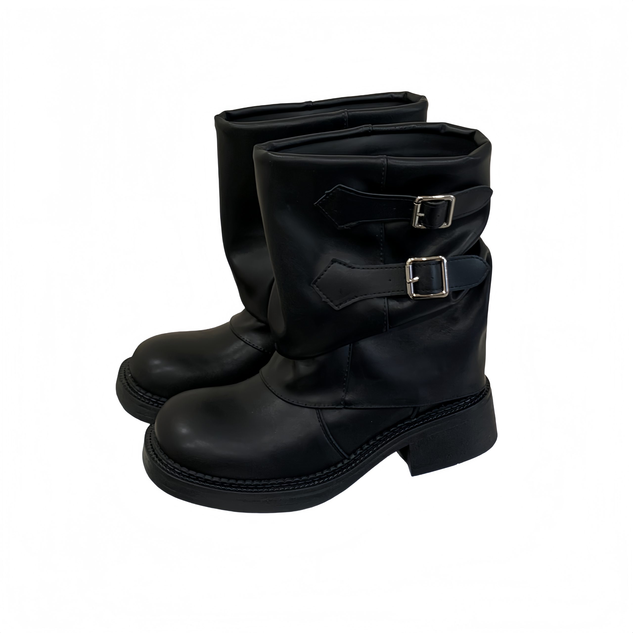 2025-new-chunky-heel-fashion-boots-genuine-leather-retro-mid-calf-boots-thick-sole-trouser-boots_4 2025 New Chunky Heel Fashion Boots Genuine Leather Retro Mid-Calf Boots Thick Sole Trouser Boots