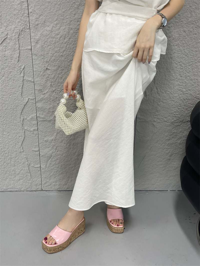 2025 New Thick Soled Platform High Bottom Slippers for Women