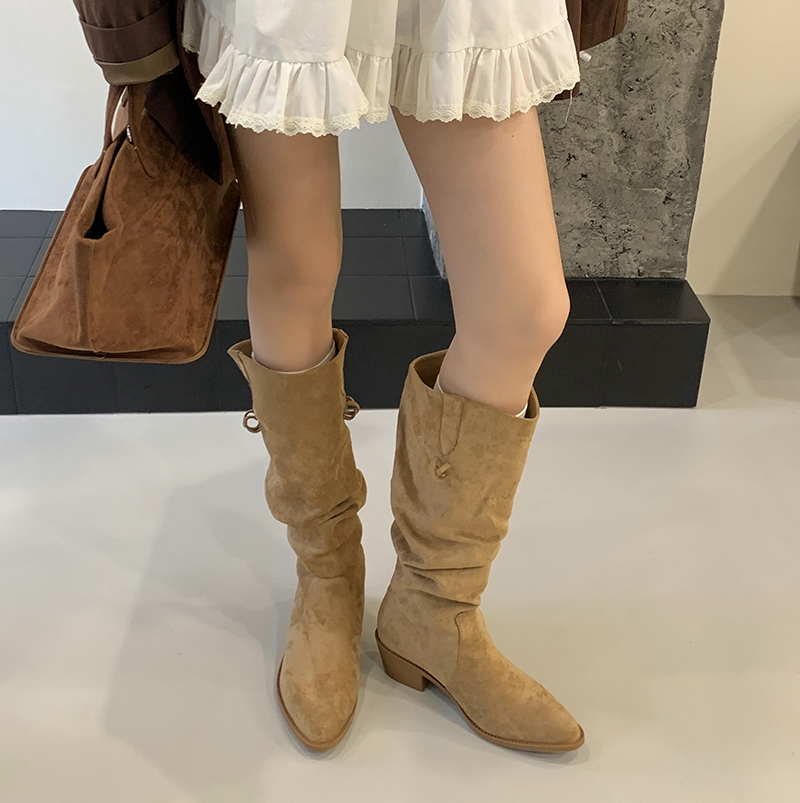 2026-new-retro-fringe-boots-chunky-heel-heightening-pointed-toe-over-knee-wasteland-knight-boots-slim-stacked-boots_3 2026 New Retro Fringe Boots Chunky Heel Heightening Pointed Toe Over Knee Wasteland Knight Boots Slim Stacked Boots