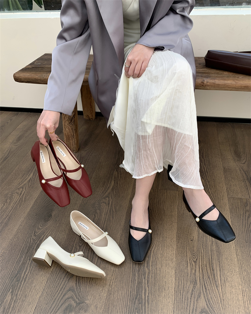 korean-style-square-toe-mary-jane-shoes-for-women-low-heel-slip-on-pu-leather-casual-shoes-2024-spring Korean Style Square Toe Mary Jane Shoes for Women - Low Heel Slip-On PU Leather Casual Shoes 2024 Spring