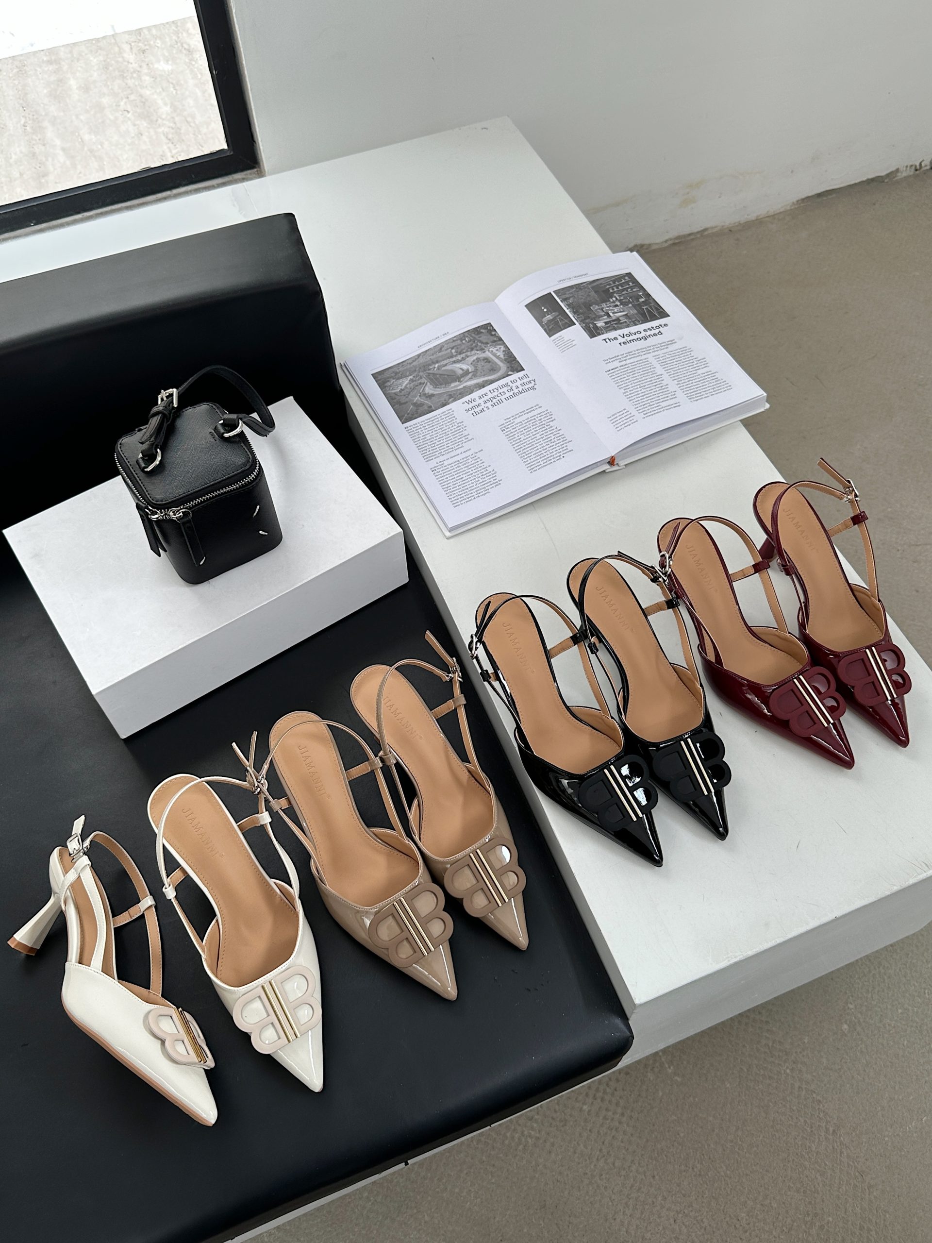 womens-patent-leather-pointed-toe-open-back-high-heel-sandals-with-buckle-2025-summer-new-style Women's Patent Leather Pointed Toe Open Back High Heel Sandals with Buckle 2025 Summer New Style
