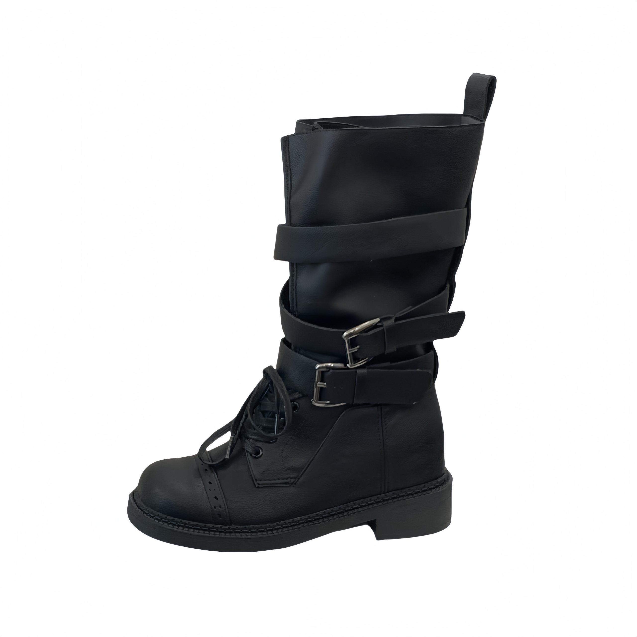 zhuipin-2026-new-thick-sole-mid-calf-rider-boots-women-retro-belt-buckle-short-motorcycle-boots_4 Zhuipin 2026 New Thick Sole Mid-Calf Rider Boots Women Retro Belt Buckle Short Motorcycle Boots